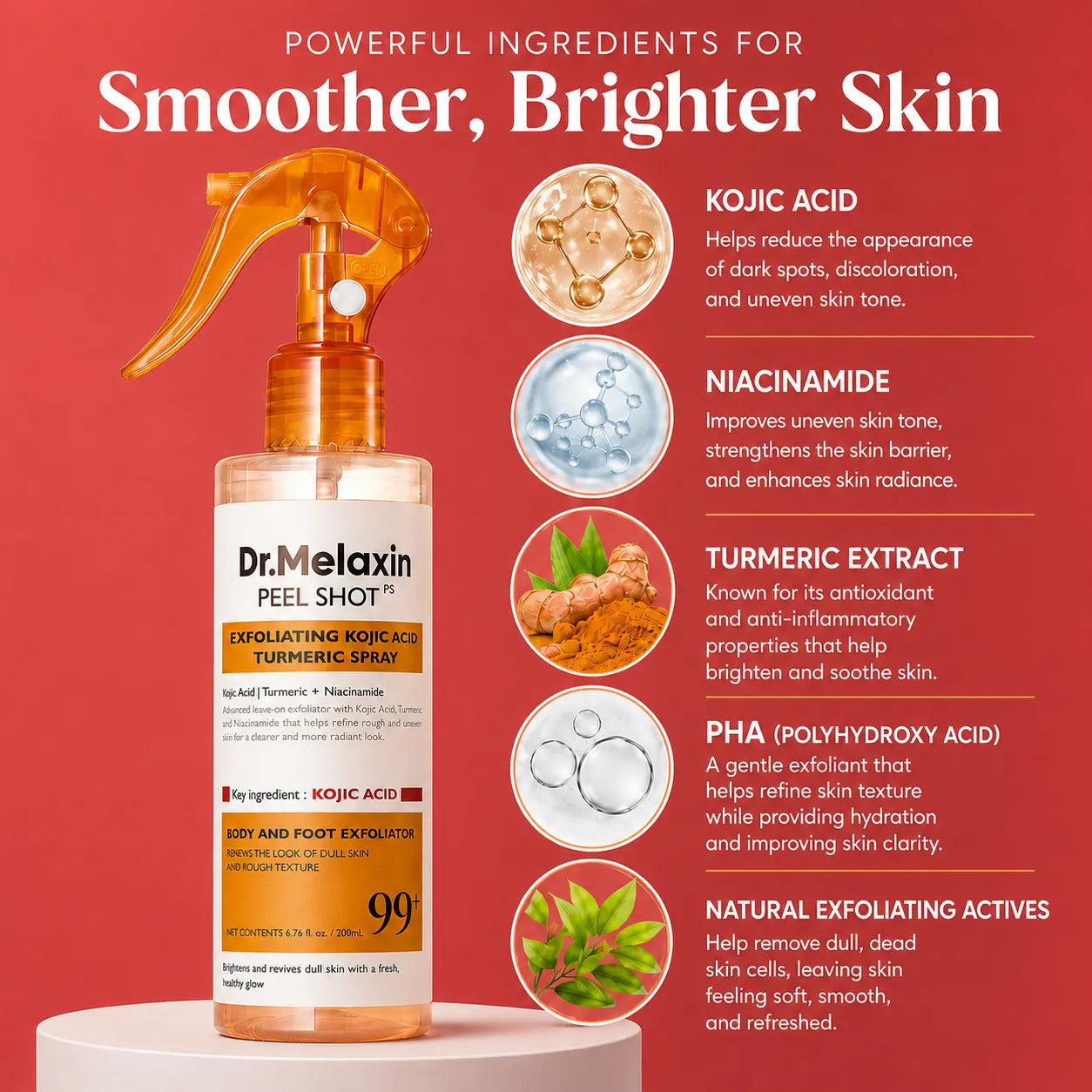 Dr. Melaxin Peel Shot: Brightening Body Spray