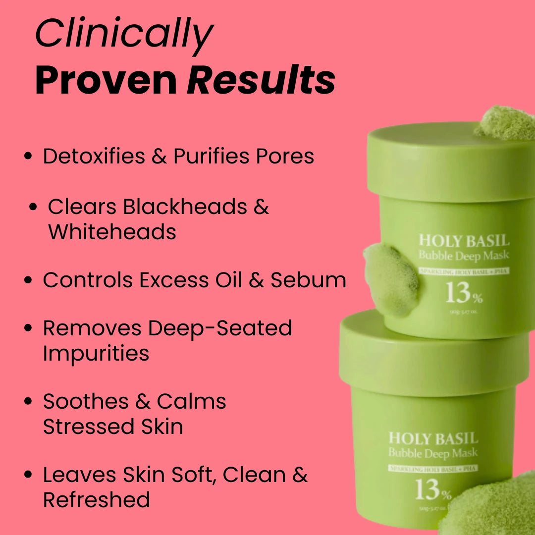 Holy Basil Bubble Deep Mask